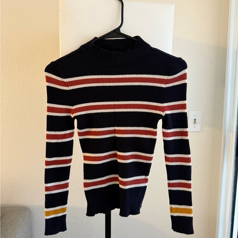 Multi-Striped Women's Sweater by Korean brand Loem